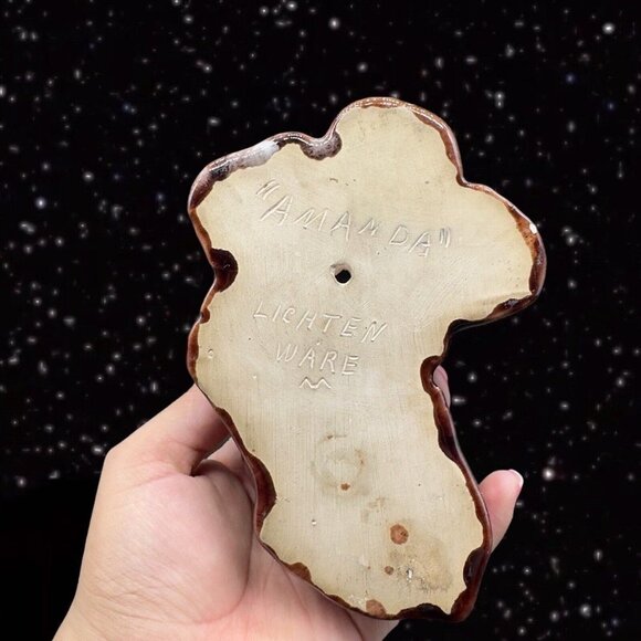 Vintage 1940's Lichten Ware Boston Figurine Dog Amanda Hand Made Pottery Figure - Picture 5 of 12